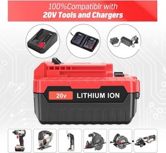 2PACK for PORTER CABLE 20V 20 Volt Lithium Battery /Charger Max PCC680L PCC685L