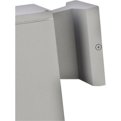 Living District LDOD4041S Raine 1 Light 7.88 inch Silver Outdoor Wall Light