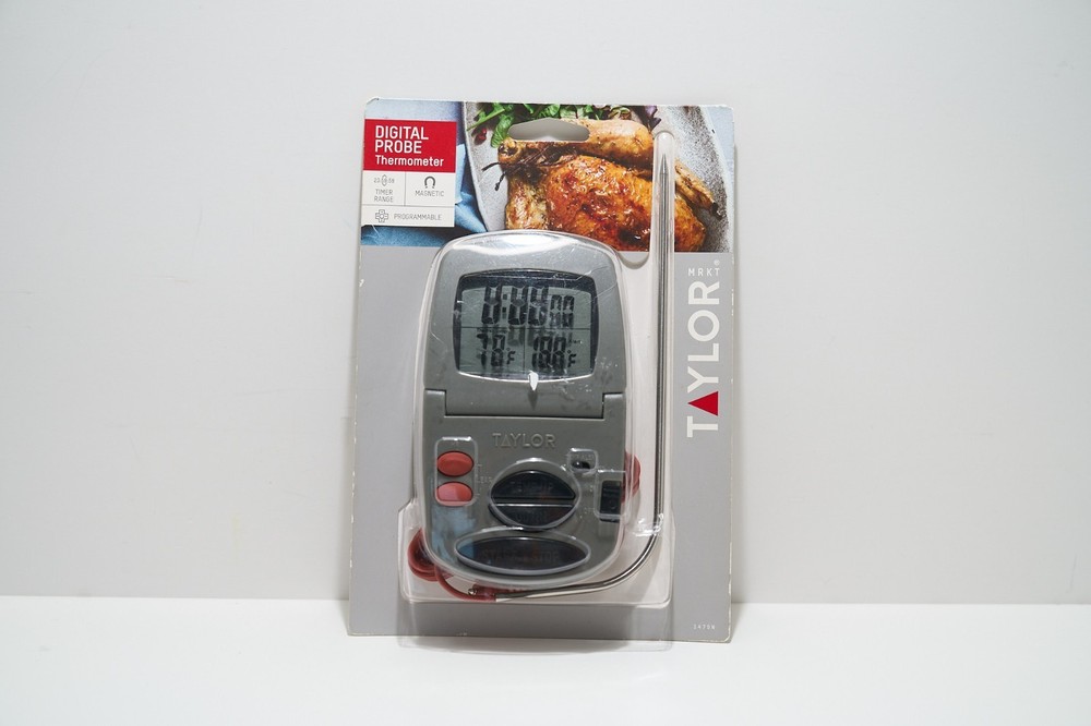 Taylor Precision Products 1470N Digital Cooking Thermometer & Timer Programmable