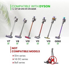 Flexible Crevice Tool for Dyson V7 V8 V10 V11 V15 Gen5 Cordless Vacuum