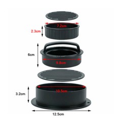 Non Stick Stuffed Burger Press 3 IN 1 Hamburger Patty Molds Maker BBQ Kitchen