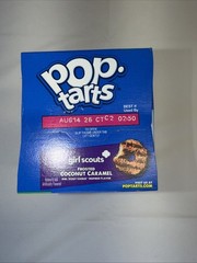 Pop Tarts Girl Scouts Frosted Coconut Carmel Samoas Inspired 8 Count limited ed!