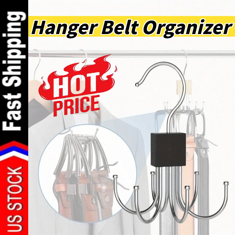 1PCS Hanger Belt Organizer Rack Space Saving Closet Organizer Hooks for Home USA
