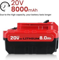 2PACK for PORTER CABLE 20V 20 Volt Lithium Battery /Charger Max PCC680L PCC685L