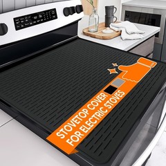Stove Top Cover 28″x20″ Black for Electric Gas Burners Glass Cooktop Protector