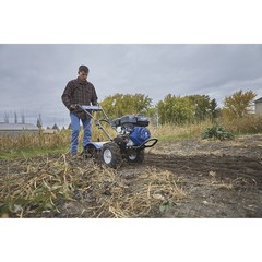 Powerhorse 20in. Rear Tine Tiller Cultivator, 6.5in. Tilling Depth,
