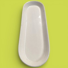 Vintage Elongated Oval Ceramic Serving Tray 3.25″x 11″