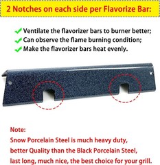 7635 15.3″ Porcelain Steel Flavorizer Bars for Weber Spirit I & II 200 Series