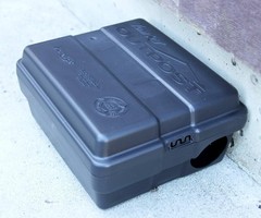6-Pack Tomcat Outpost Rat Bait Station Lockable Tamper Resistant Black New