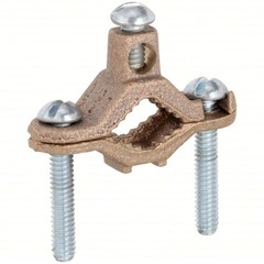 Box of 25 – Hubbell RACO 2505 Bronze Ground Pipe Clamp, 1-1/4in to 2in