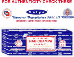 Satya Sai Baba Nag Champa Incense Sticks 250g Box, Free Shipping