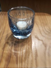 Glassybaby Fireworks Translucent Blue Swirled Bubbles Not Available Online