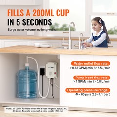 VEVER AC Bottled Water Dispensing Pump System Dispenser Replace Bunn Flojet 110V