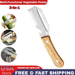 2Pcs Vegetable Peeler 3 in 1 Multi-Functional for Kitchen Stainless Steel Peeler