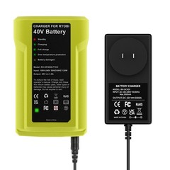 8.0Ah Battery 40 Volt for Ryobi 40V Lithium OP40602 Battery with LED / Charger