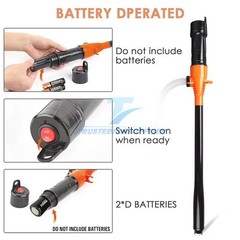 Battery Powered Electric Fuel Transfer Pump Portable Gas Oil Liquid Pump