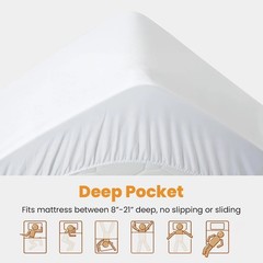 Machine Washable Queen Mattress Topper – Soft Quilted Cooling Protector