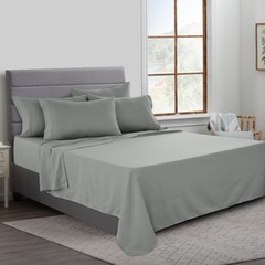 Bed Sheet Set 6 Piece Bedding Comfort Microfiber Deep Pocket 1800 Series Sheets