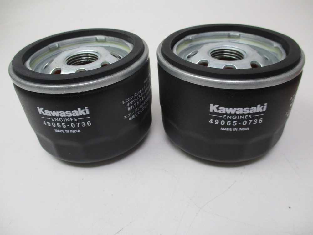 2 Genuine Kawasaki 49065-0736 Oil Filter FR FS FX Engines OEM 49065-7007
