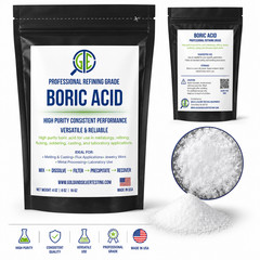Boric Acid 1 lb 99% Pure Powder Flux Gold Silver E-Waste Metal Refining Melting