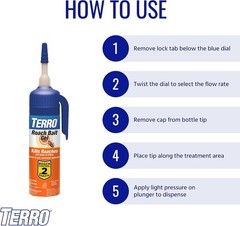 Terro T502 Roach Killer Gel – 3 oz Bait for German, Oriental & American Roaches.