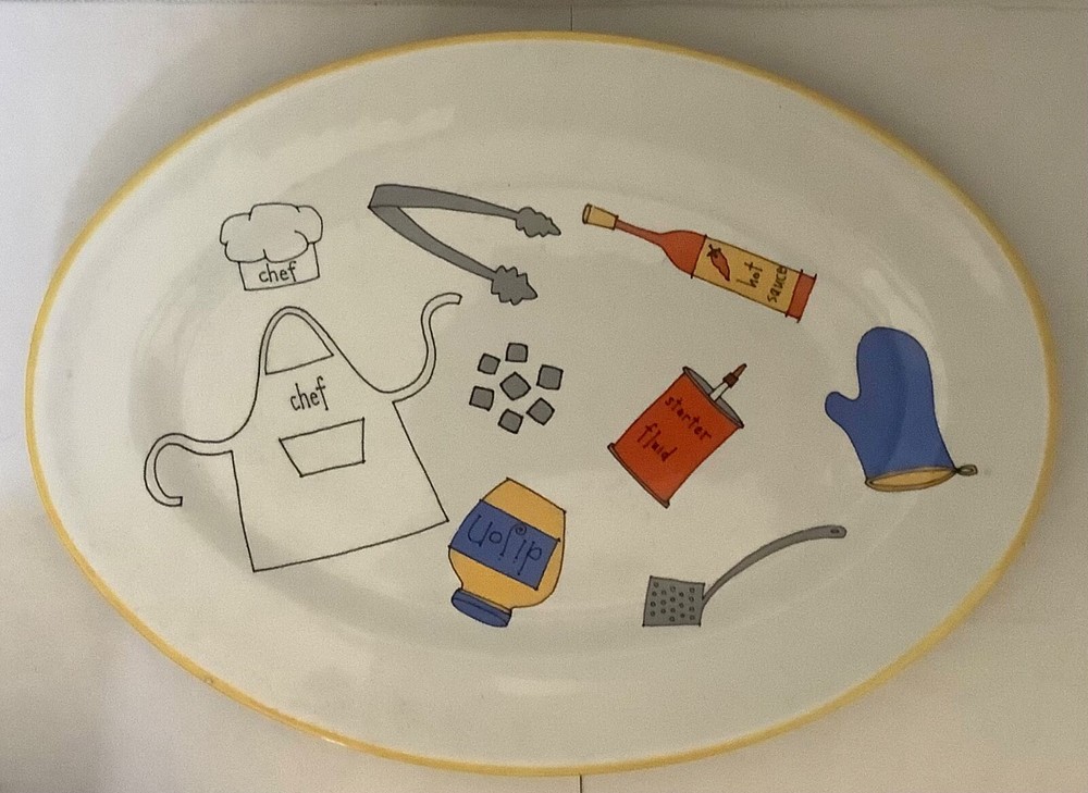 Grilling Days By Ursula Dodge 14” Stoneware Platter