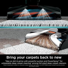 Shark R-EX201 CarpetXpert Upright Deep Carpet Cleaner Cyan Certified Refurbished