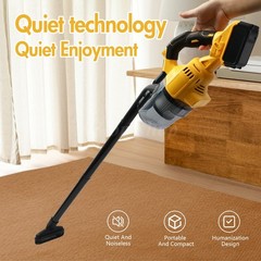 500W Cordless Handheld Vacuum Cleaner Portable Car Auto Home Wireless W/ Battery