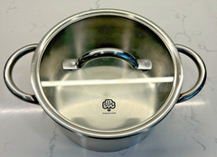 Schulte-Ufer Stainless Steel 18/10 4Qt pot w/Lid • Induction Gas Elec
