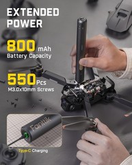 Fanttik E2 Ultra Mini Electric Screwdriver, Cordless Screwdriver, Max 0.6N.m, 50