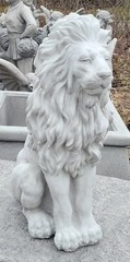 Lion Concrete STATUE.SOLD As SHOWN 15”H X 6w X 8L