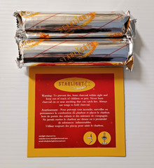 Starlight Charcoal 33 mm Instant Light Charcoal Tablets 20 Ct (2 Foil Sleeves)