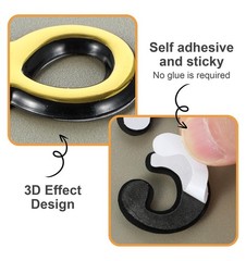 20Pcs Gold Mailbox Numbers, 2 Inch Mail Box Numbers for Mailbox Outside, Self…