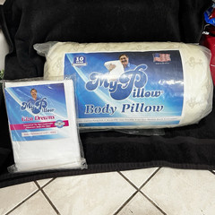 MyPillow Body Pillow 18×54 White Patented Interlocking Fill Washable Dryable