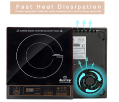 Duxtop 1800W Portable Induction Cooktop Countertop Burner, 8120MC/BT-180G famous
