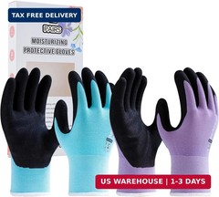 HandLove Gardening Gloves for Women, 2 Pairs, Hyaluronic Acid Moisturizing Glove