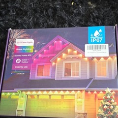 Colorful Life 100ft RGBIC LED Eaves String Lights IP67 App/Remote Indoor/Out