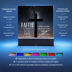 Religious Plaque & Cross Gift Set, Christian Gifts, confirmation gift