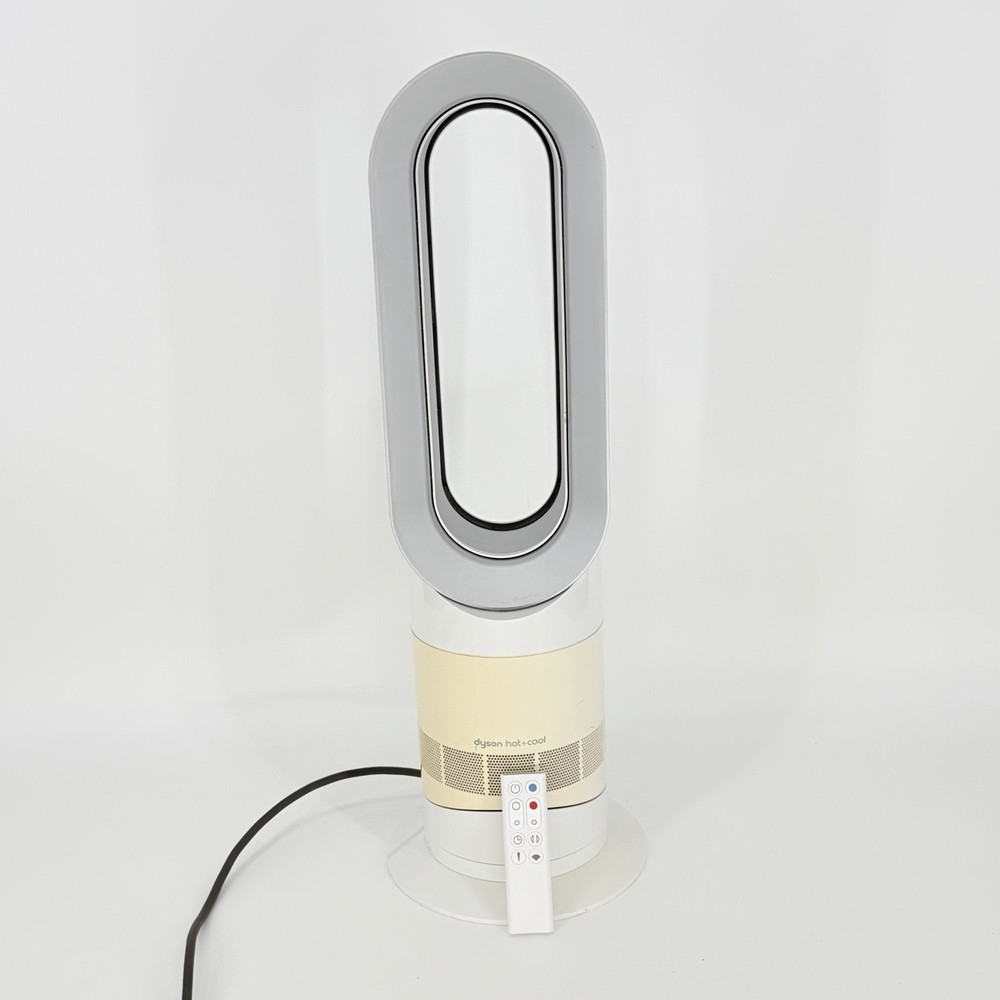 Dyson Hot+Cool AM09 Bladeless Fan Heater White w/ Aftermarket Remote