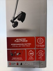 Toro 60V MAX 16in. Attachment Capable String Trimmer 2.5Ah Battery and Charger