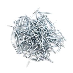 100Pcs Right-Angle Hooks Carbon Steel Metal Self-Tapping Screw Hooks Home Kit…