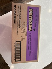 Girl Scout Cookies Samoas Case – 12 Boxes – New Expiration Sept 2026