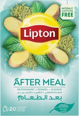 Lipton Herbal Infusions, After Meal Tea, 20 Lipton Tea Bags