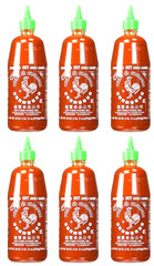 Huy Fong Sriracha Hot Chili Sauce 28 oz ( Pack of 6 ) ~10/2025