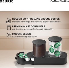 KEURIG Coffee Station Storage Organizer – Holds Both K-Cup & Ground Coffee