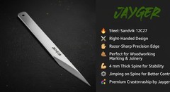 Handmade Kiridashi – Precision Japanese Marking Tool – 12C27 Steel Blade – Co…