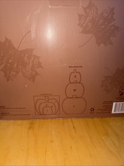 3 Piece Porch Stacked Pumpkin Sculpture Set Harvest Fall Decor Holiday 26.5″
