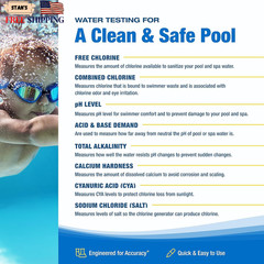 K-2006-SALT FAS-DPD, 9-In-1 Pool & Spa Test Kit, Free & Combined Chlorine, Ph, A