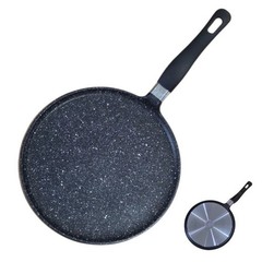 Roch Guss Grand Chef Crepe Griddle Flat Pan 9.5in Healthy Cookware ITALY NEW