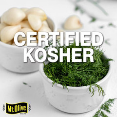 (4 pack) Mt. Olive Kosher Baby Dill Jumbo Pickles – 66 fl oz